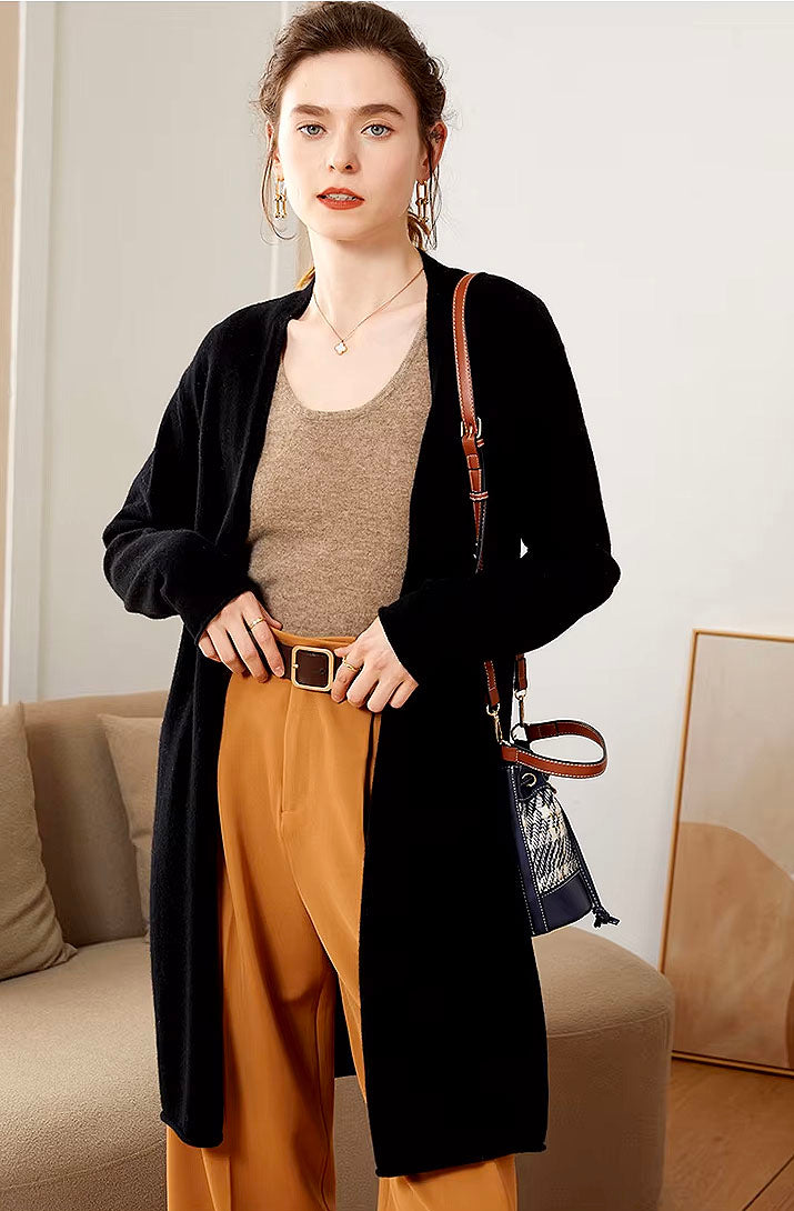 Long Sleeved Cashmere Cardigan