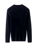 High Neck Cashmere Ribbed Turtleneck Sweater