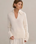 Deep V-Neck Cashmere Cardigan