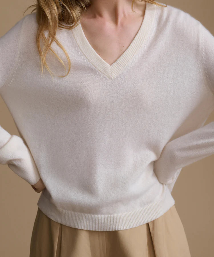 Soft V-Neck Cashmere  Sweater