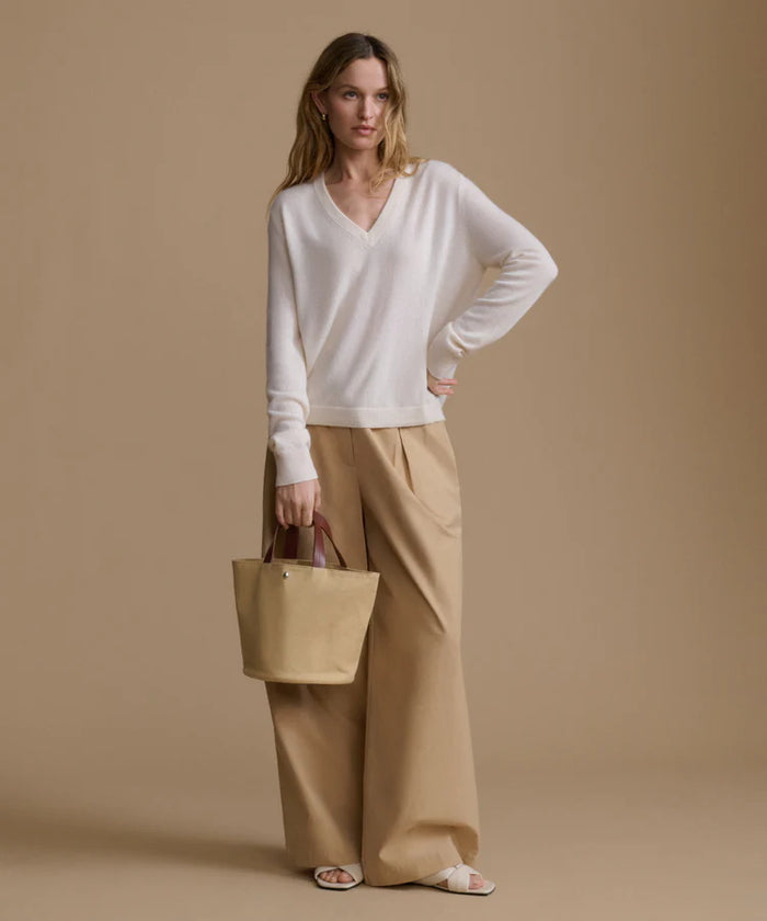 Soft V-Neck Cashmere  Sweater
