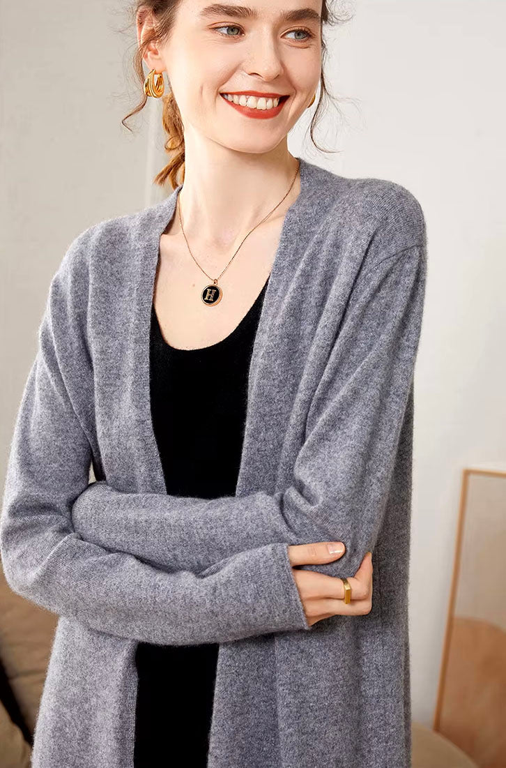 Long Sleeved Cashmere Cardigan
