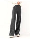 Wide Leg Wool Trousers For Women