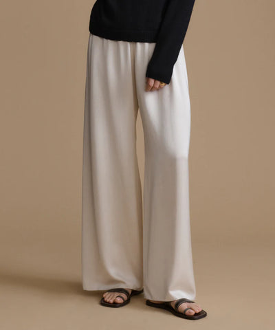 Light Cashmere & Cotton Blend Pants