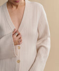 Soft Cashmere Ribbed Cardigan