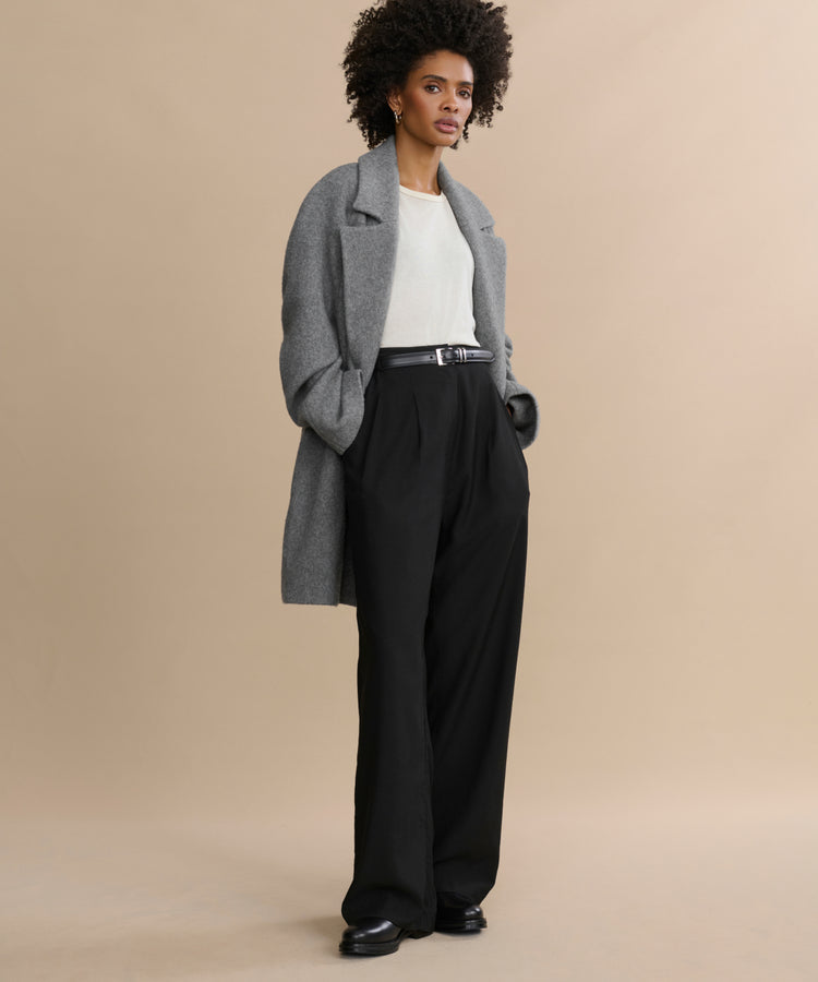 Cashmere & Cotton Tailored Pants